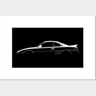 Toyota MR2 (W20) Silhouette Posters and Art